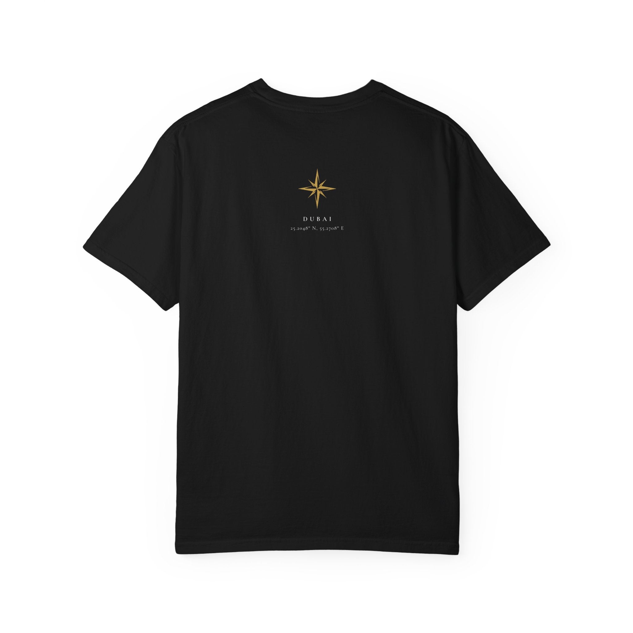 DXB Gold Logo T-Shirt | Dubai Aviation Travel Tee