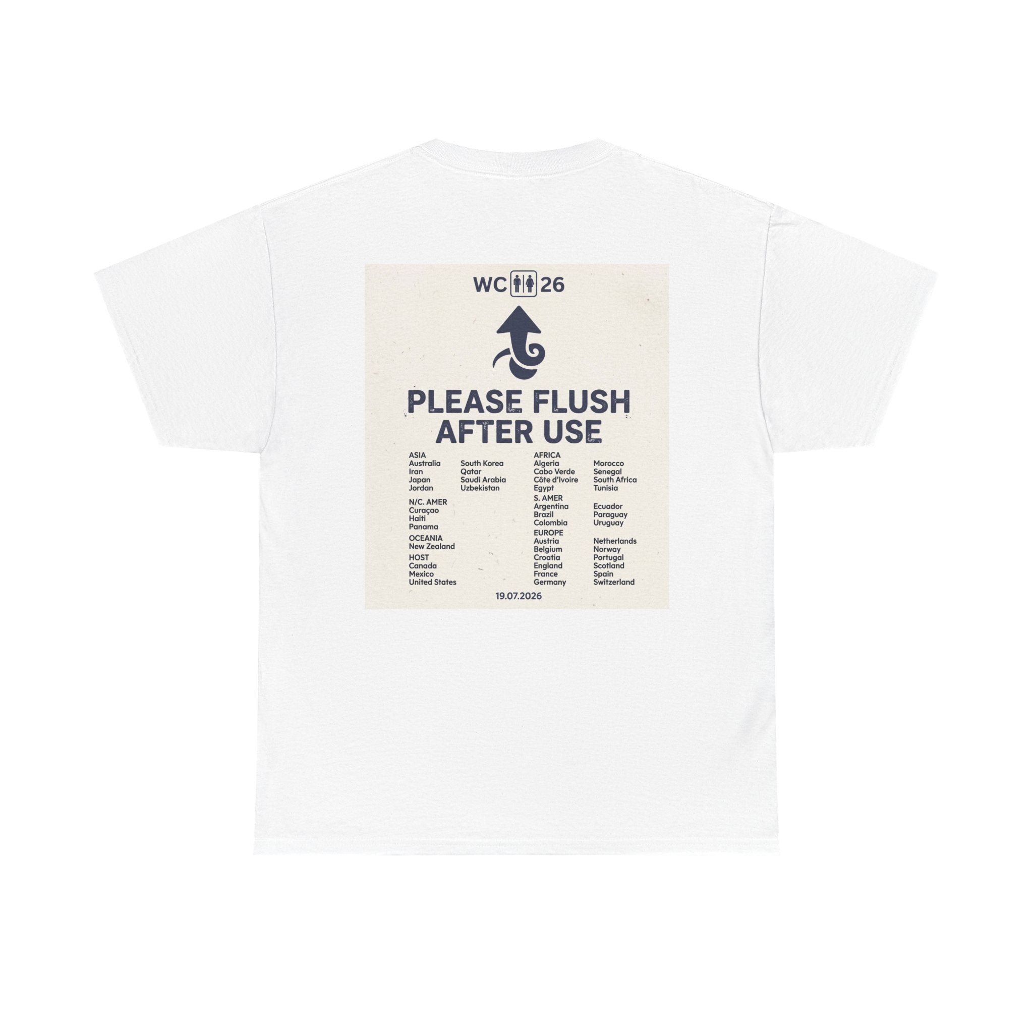 Please Flush After Use T-Shirt - Football / Soccer humor tshirt - WC26