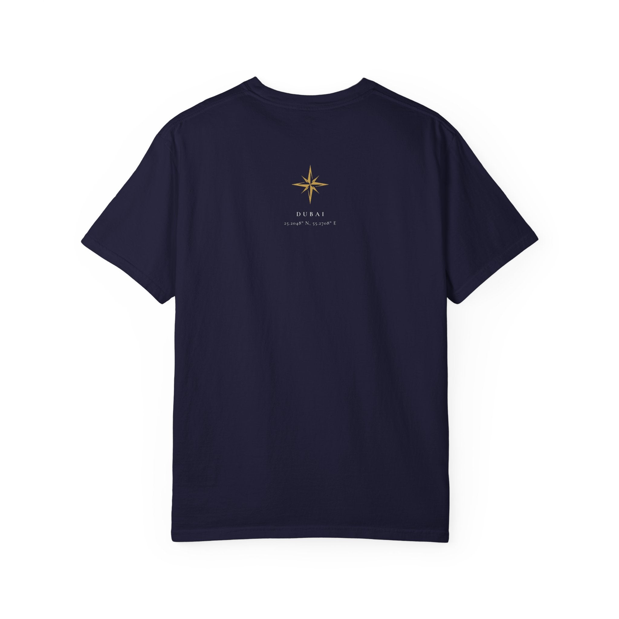 DXB Gold Logo T-Shirt | Dubai Aviation Travel Tee