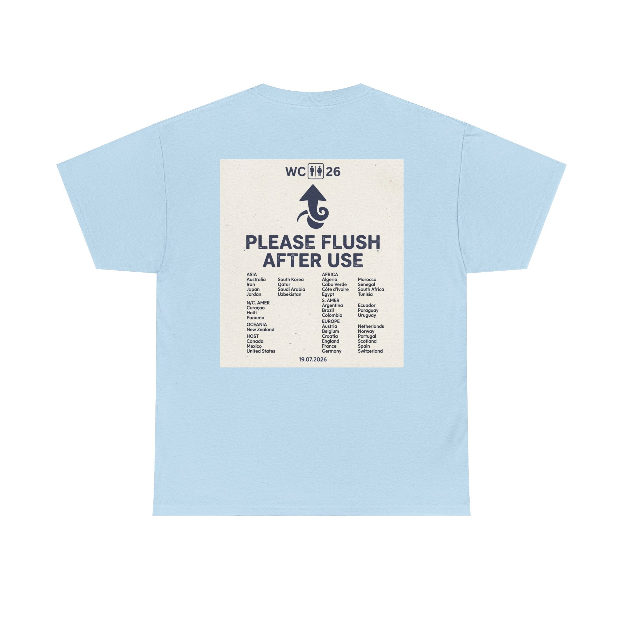 Please Flush After Use T-Shirt - Football / Soccer humor tshirt - WC26