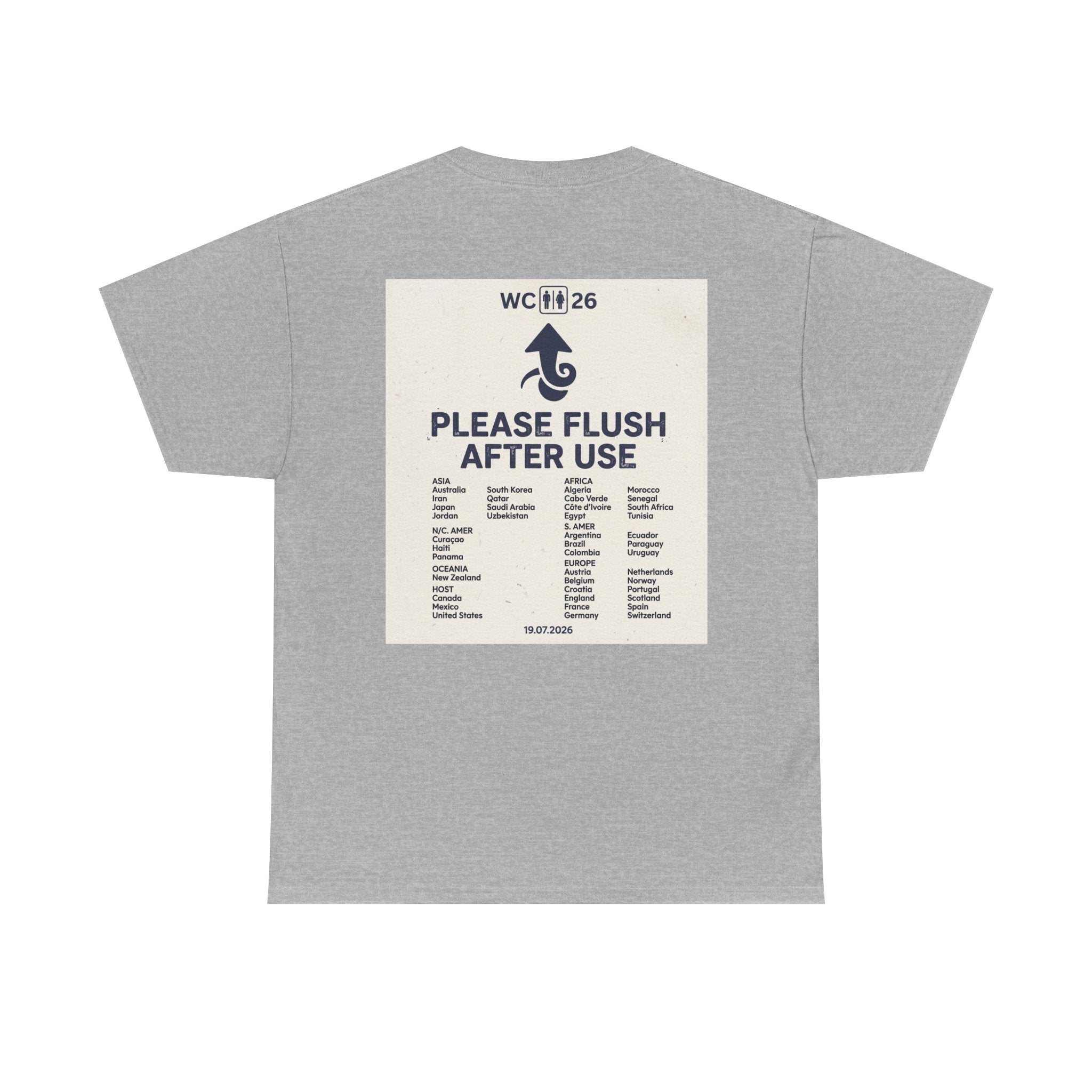 Please Flush After Use T-Shirt - Football / Soccer humor tshirt - WC26