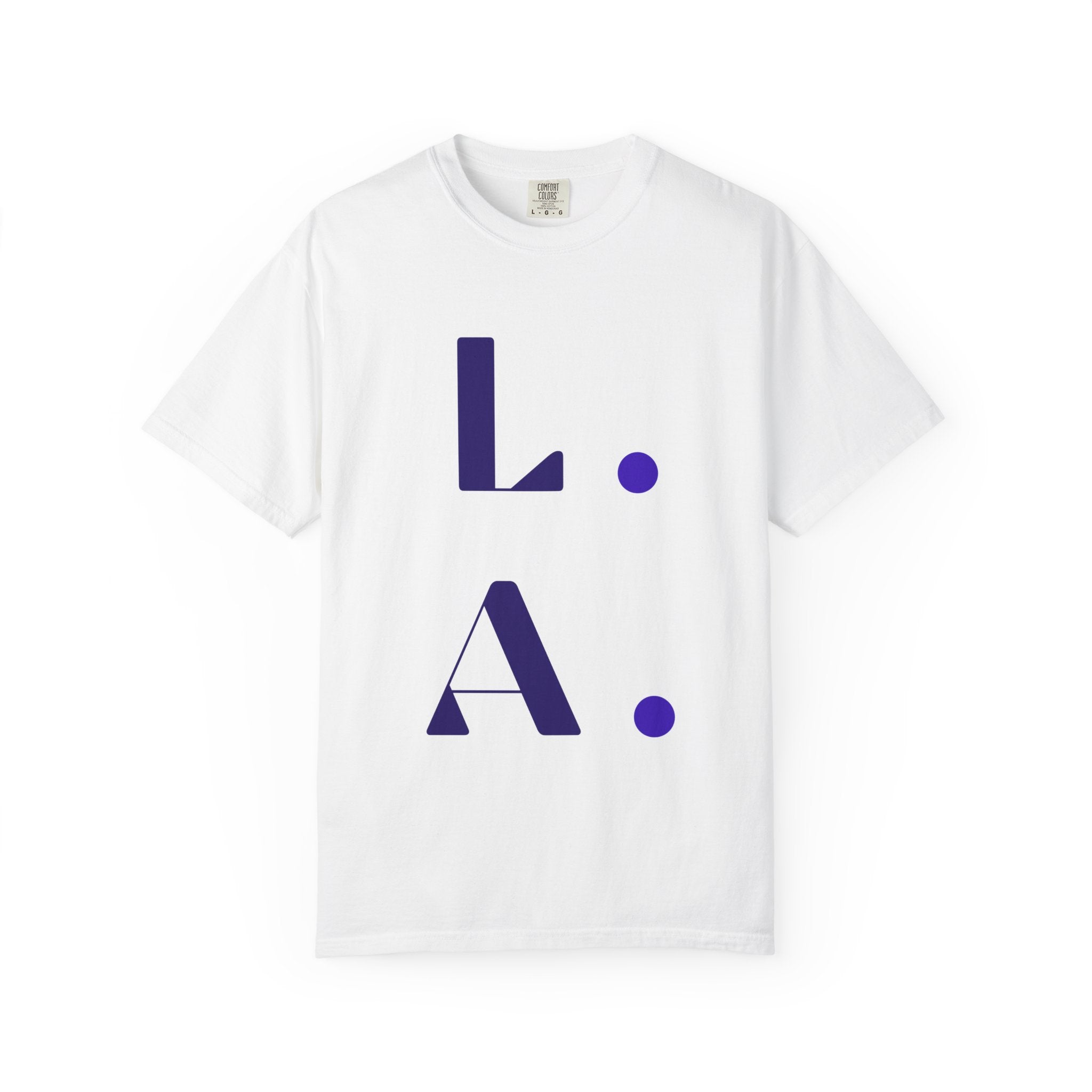 LA Tee — Los Angeles Graphic T-Shirt — City Coordinates  Shirt — Minimalist Travel Gift — Los Angeles Clothing - Comfort Colors 1717