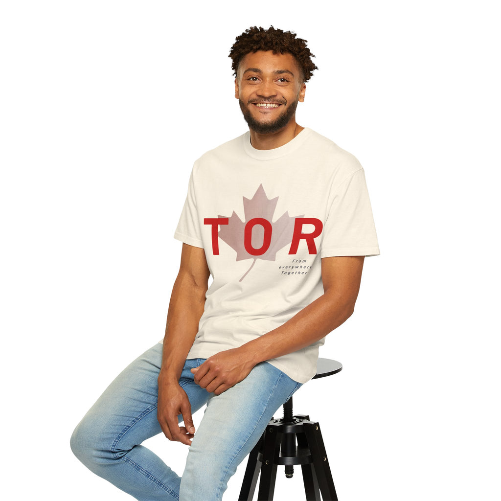 TOR Maple Leaf T-shirt - Toronto tshirt - Canada flag graphic tee - Comfort Colors tshirt