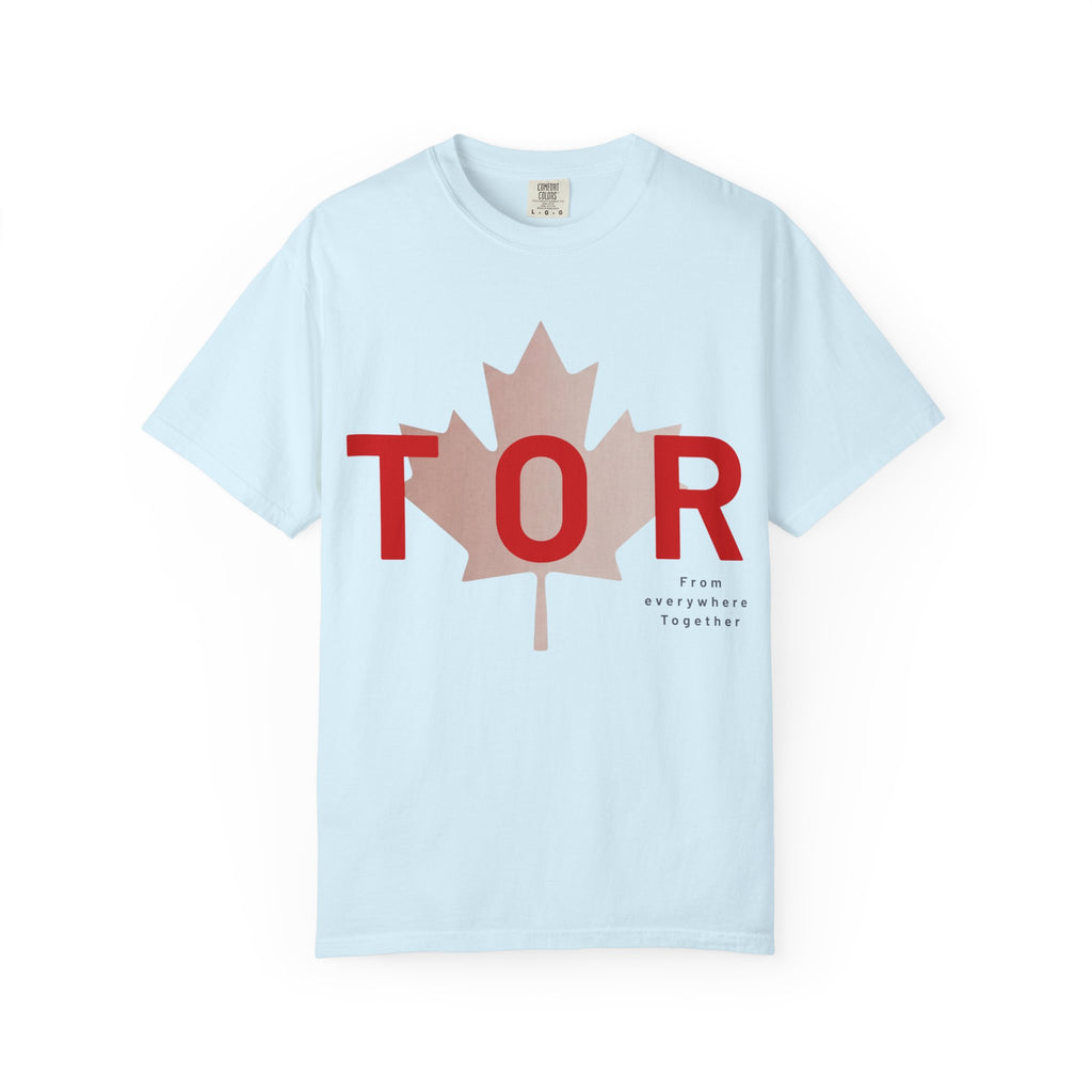 TOR Maple Leaf T-shirt - Toronto tshirt - Canada flag graphic tee - Comfort Colors tshirt