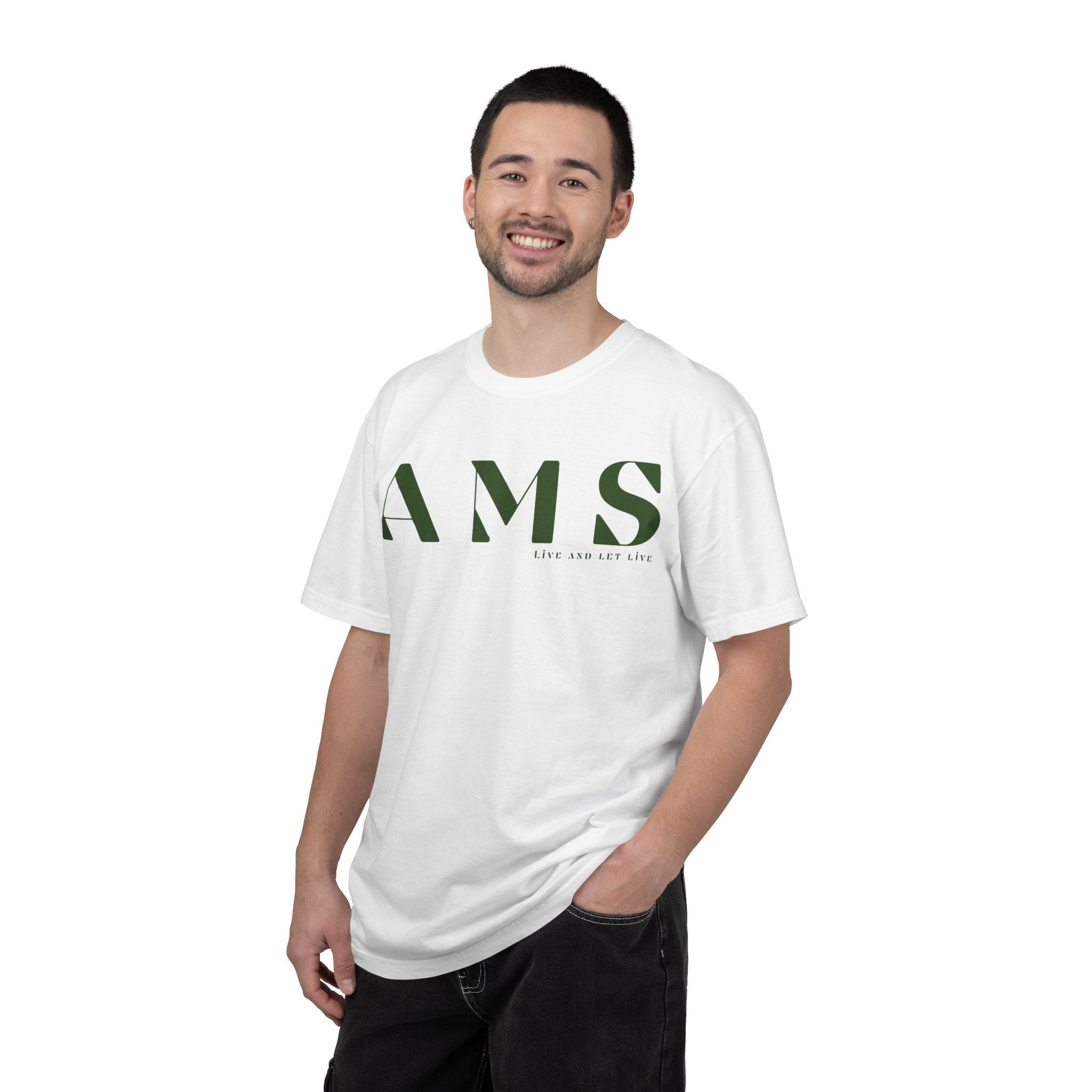 AMS - Amsterdam | Minimal Travel Compass Graphic