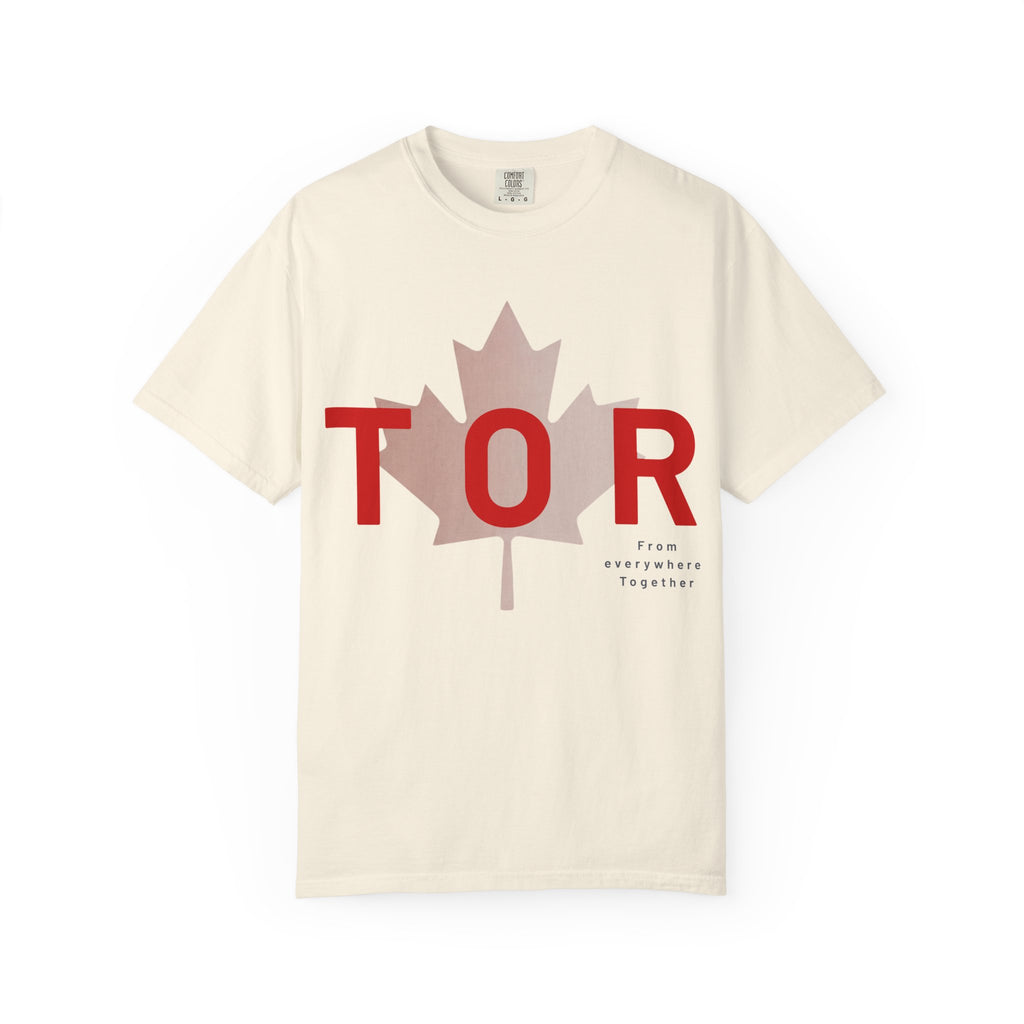 TOR Maple Leaf T-shirt - Toronto tshirt - Canada flag graphic tee - Comfort Colors tshirt
