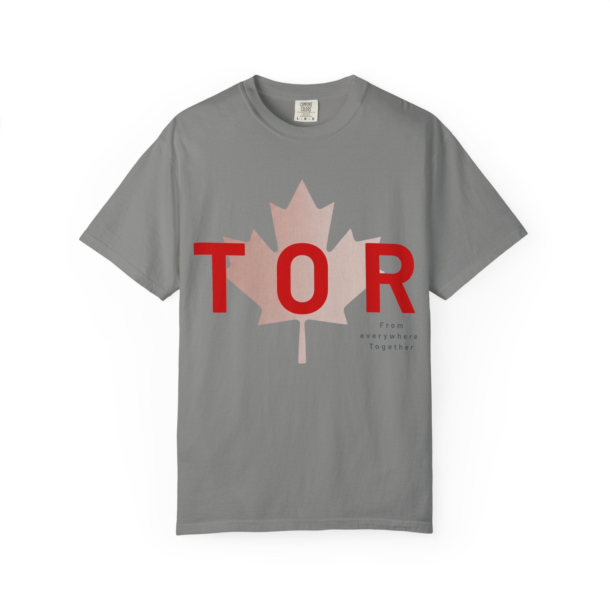 TOR Maple Leaf T-shirt - Toronto tshirt - Canada flag graphic tee - Comfort Colors tshirt