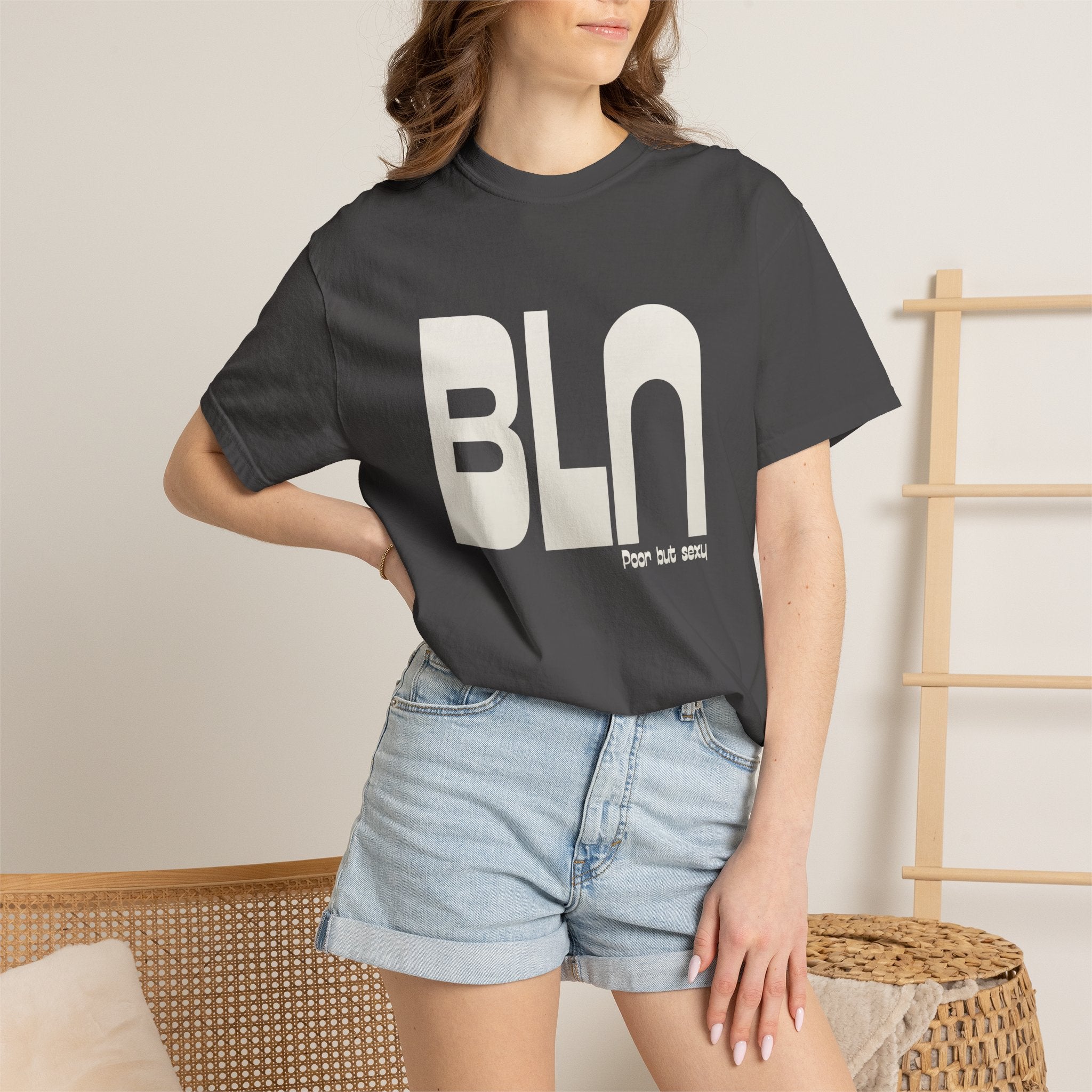 Berlin Tee — Poor But Sexy Graphic T-Shirt — BLN City  Shirt — Berlin Gift — Minimalist Berlin Clothing - Comfort Colors 1717
