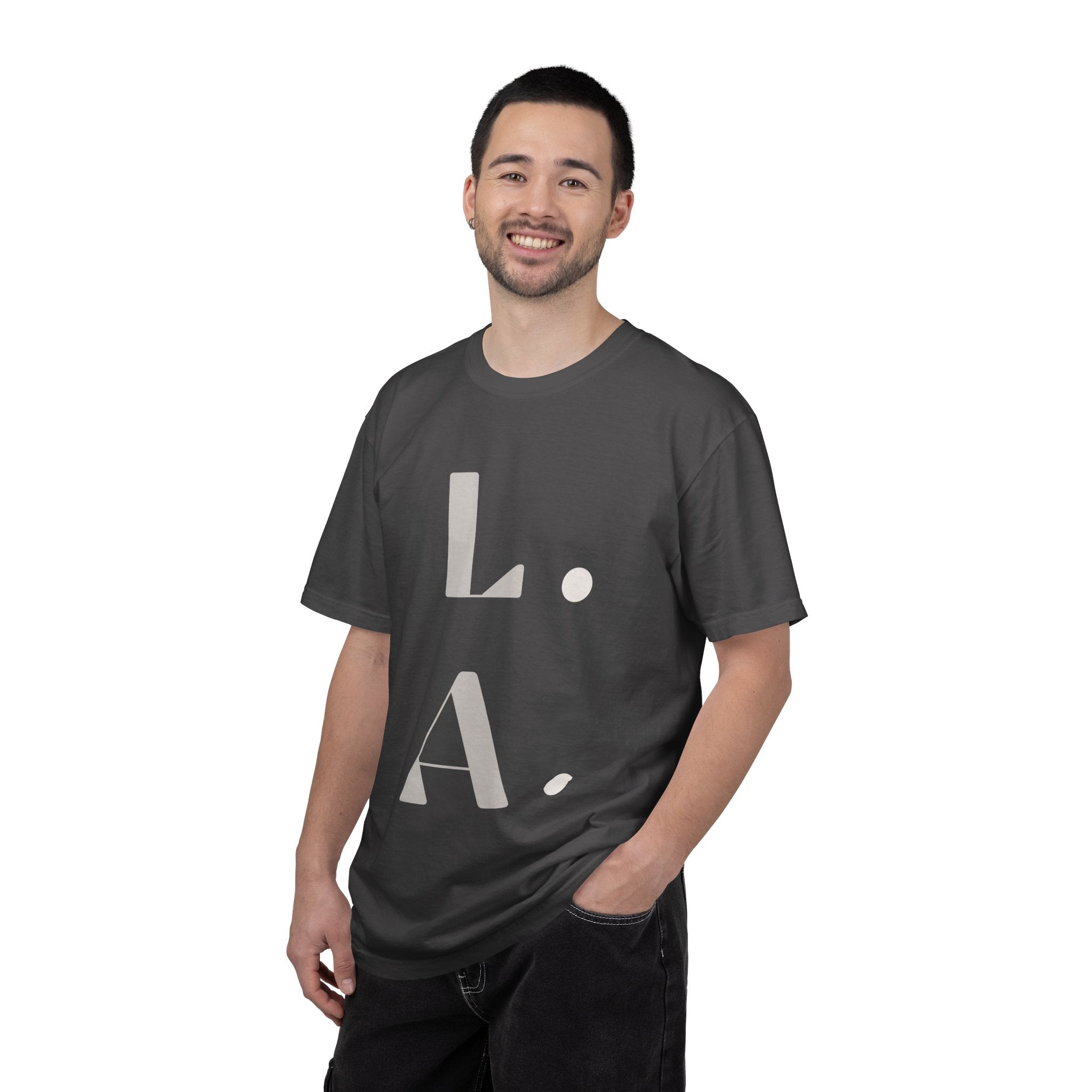 LA Tee — Los Angeles Graphic T-Shirt — City Coordinates  Shirt — Minimalist Travel Gift — Los Angeles Clothing - Comfort Colors 1717