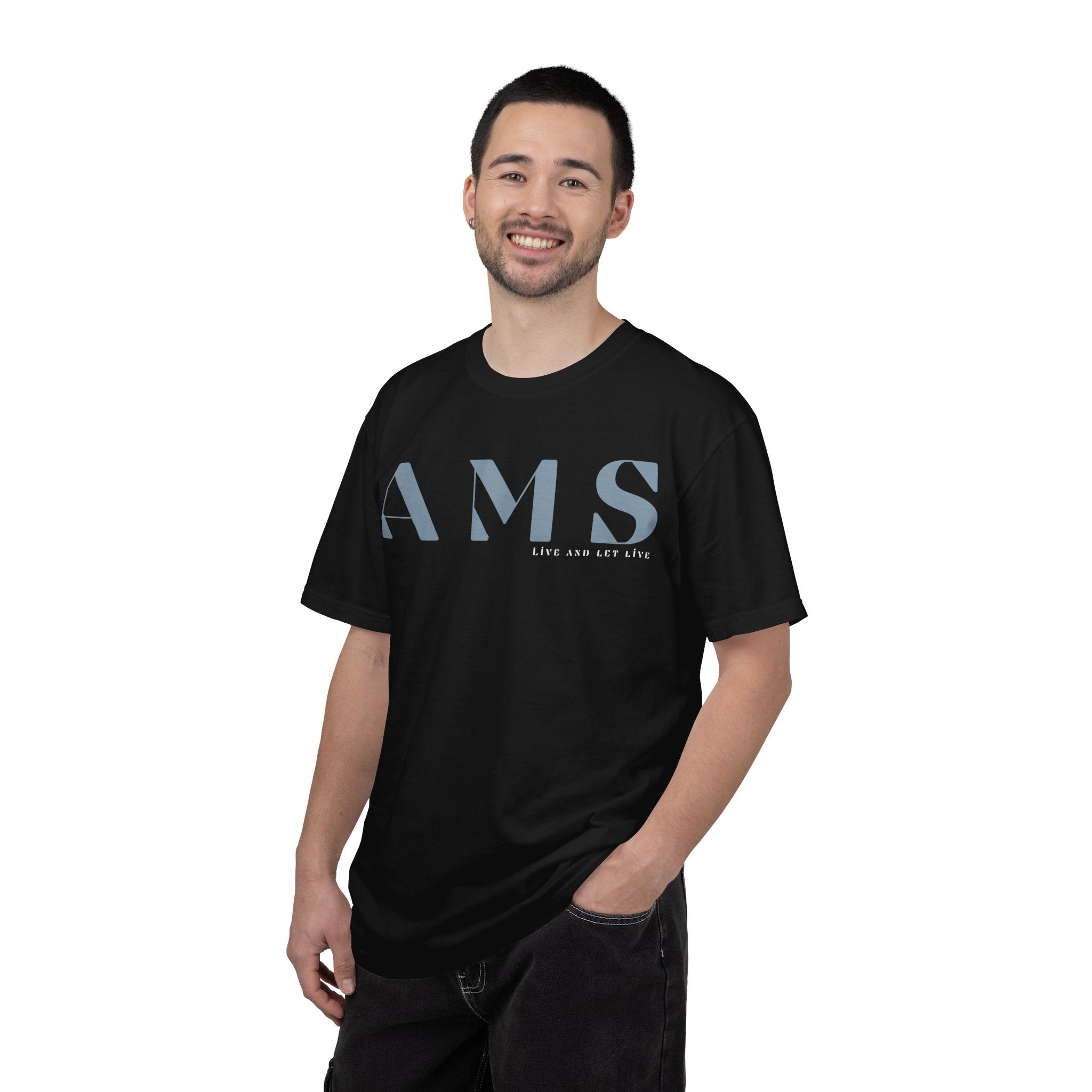 AMS - Amsterdam | Minimal Travel Compass Graphic