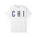 CHI - Chicago City tshirt | Minimalist Chicago Tee, Compass Back Print