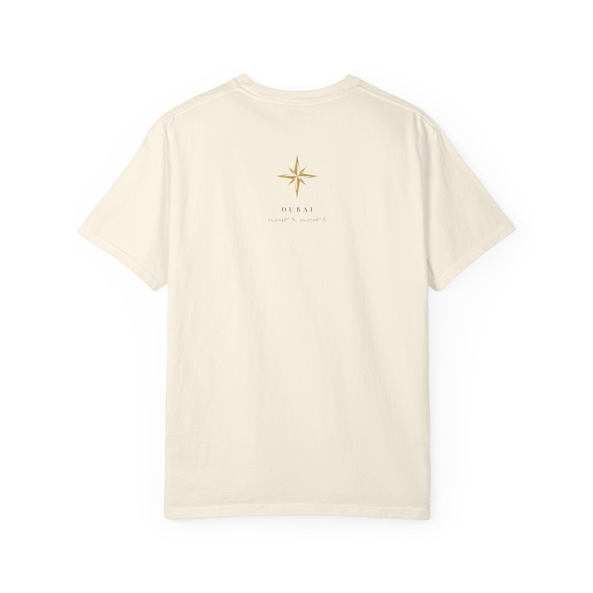 DXB Gold Logo T-Shirt | Dubai Aviation Travel Tee