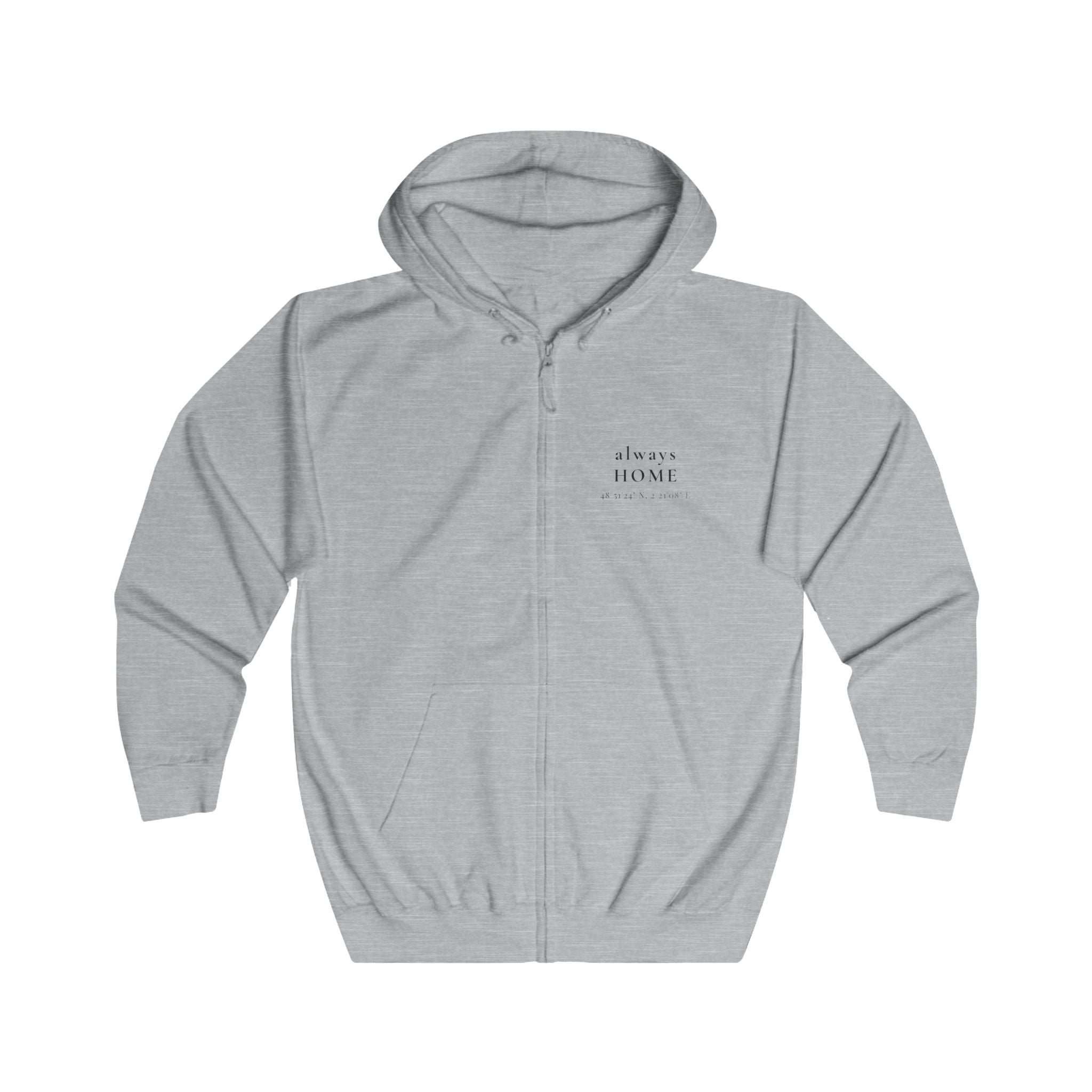 PARIS, always HOME Zip Hoodie