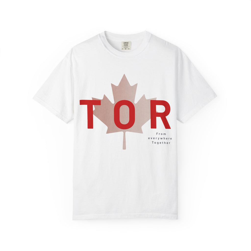 TOR Maple Leaf T-shirt - Toronto tshirt - Canada flag graphic tee - Comfort Colors tshirt