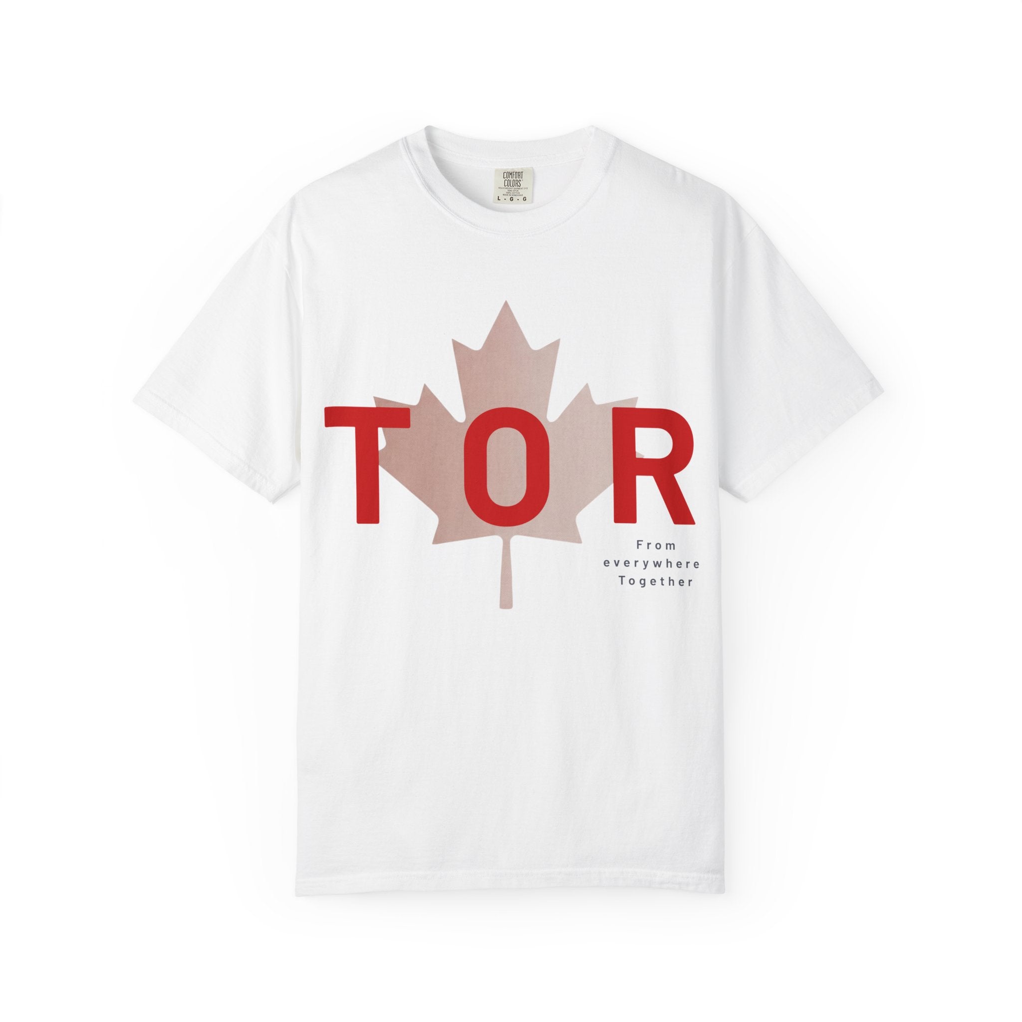TOR Maple Leaf T-shirt - Toronto tshirt - Canada flag graphic tee - Comfort Colors tshirt