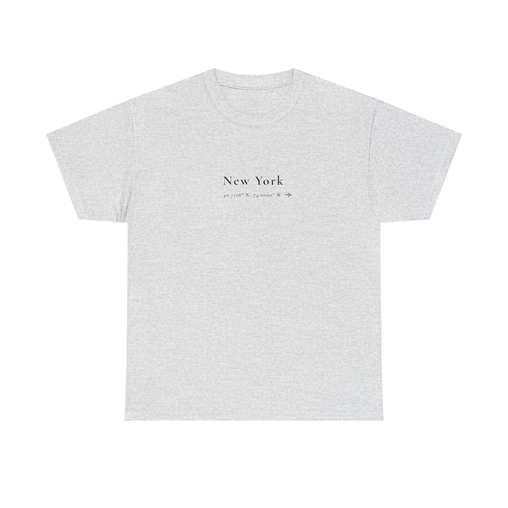 Personalised City T-Shirt — Custom City Coordinates Tee — You Belong Here Shirt — Minimalist Travel Gift — Any City Custom Tee